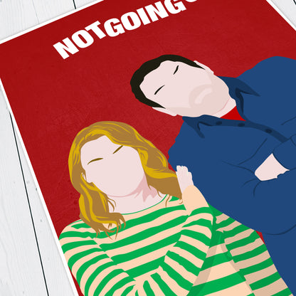 NOT GOING OUT Comedy Characters Minimalist Print