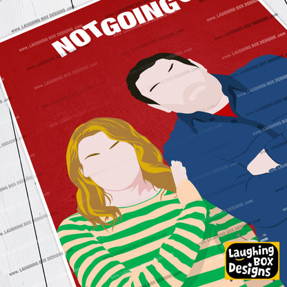 NOT GOING OUT Comedy Characters Minimalist Print