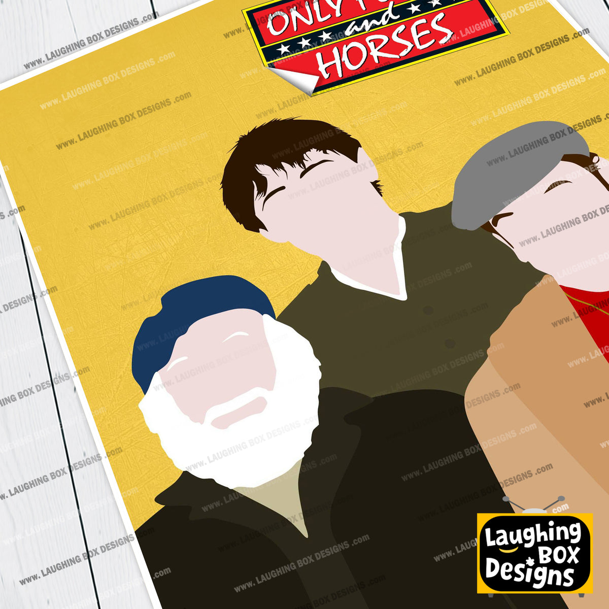 ONLY FOOLS AND HORSES Comedy Characters Minimalist Print