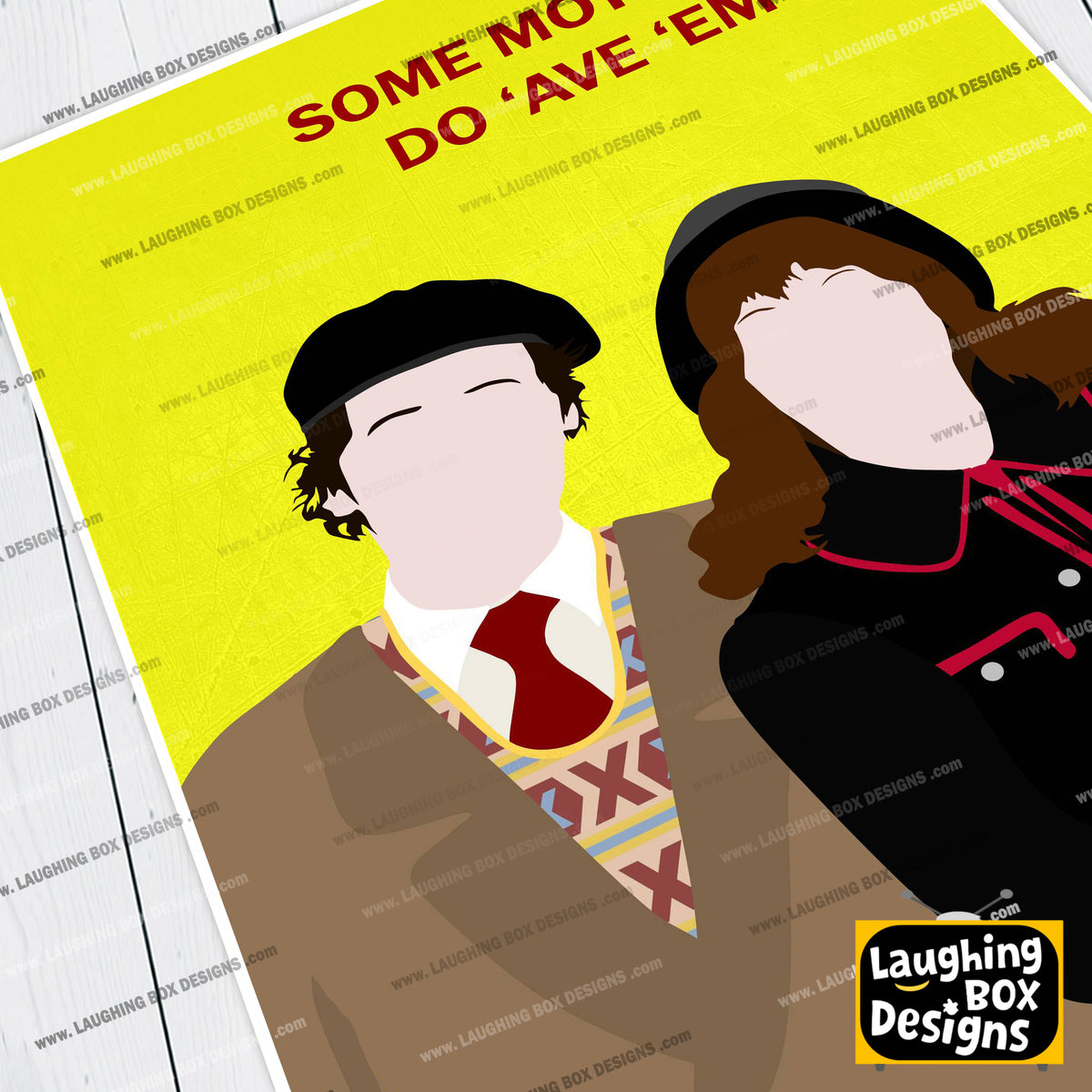 SOME MOTHERS DO AVE EM Comedy Characters Minimalist Print