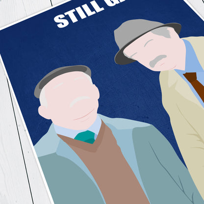 STILL GAME Comedy Characters Minimalist Print