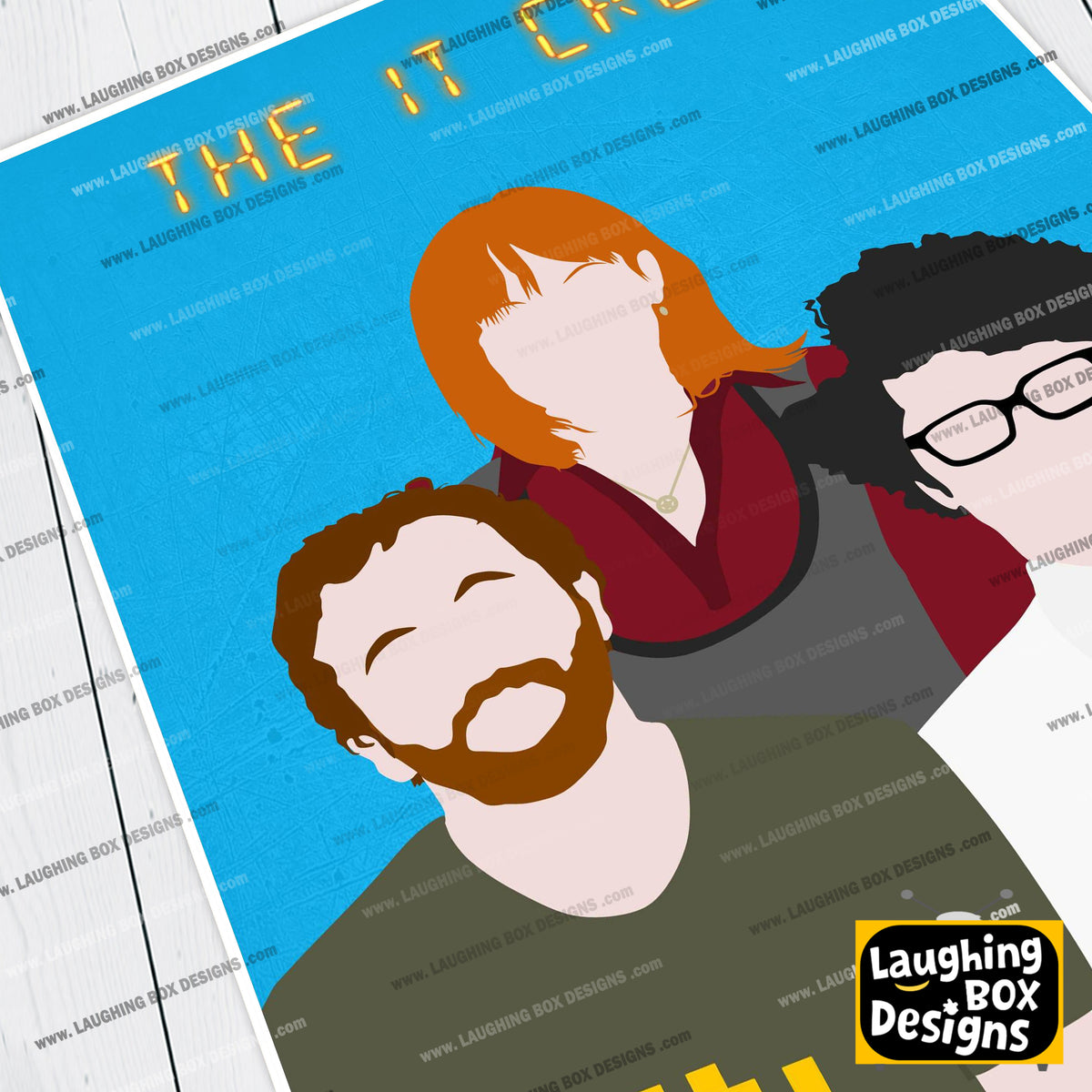 THE IT CROWD Comedy Characters Minimalist Print
