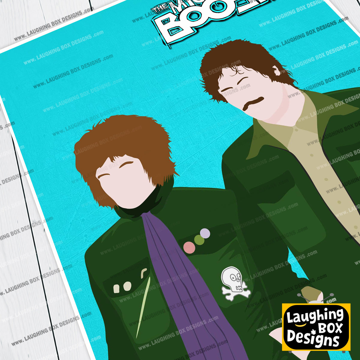 THE MIGHTY BOOSH Comedy Characters Minimalist Print