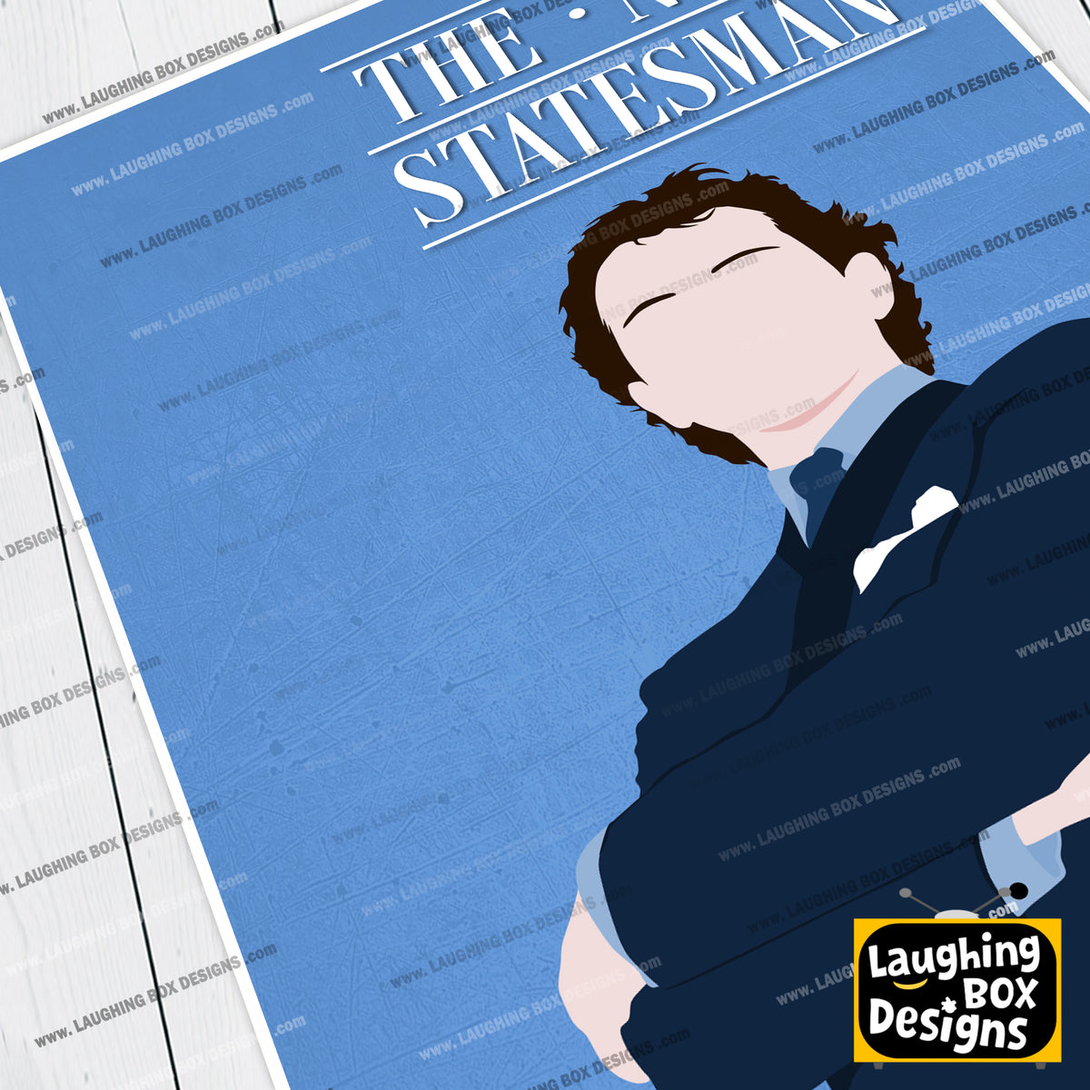 THE NEW STATESMAN Comedy Characters Minimalist Print