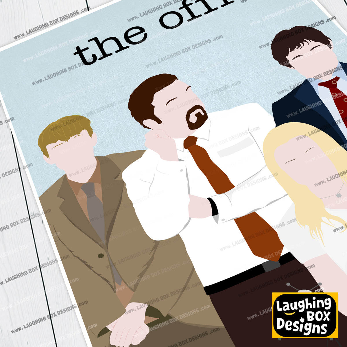 THE OFFICE (UK) Comedy Characters Minimalist Print