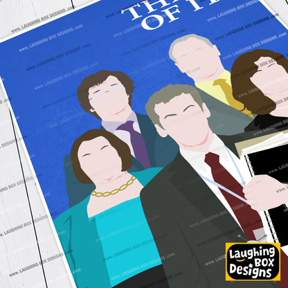 THE THICK OF IT Comedy Characters Minimalist Print