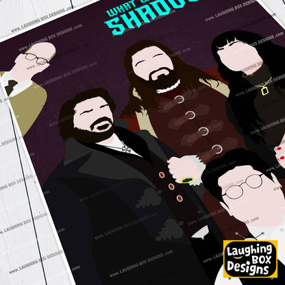 WHAT WE DO IN THE SHADOWS Comedy Characters Minimalist Print
