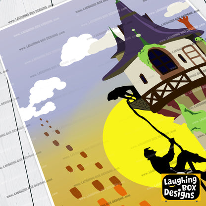 DISNEY'S TANGLED Character inspired Silhouette Print