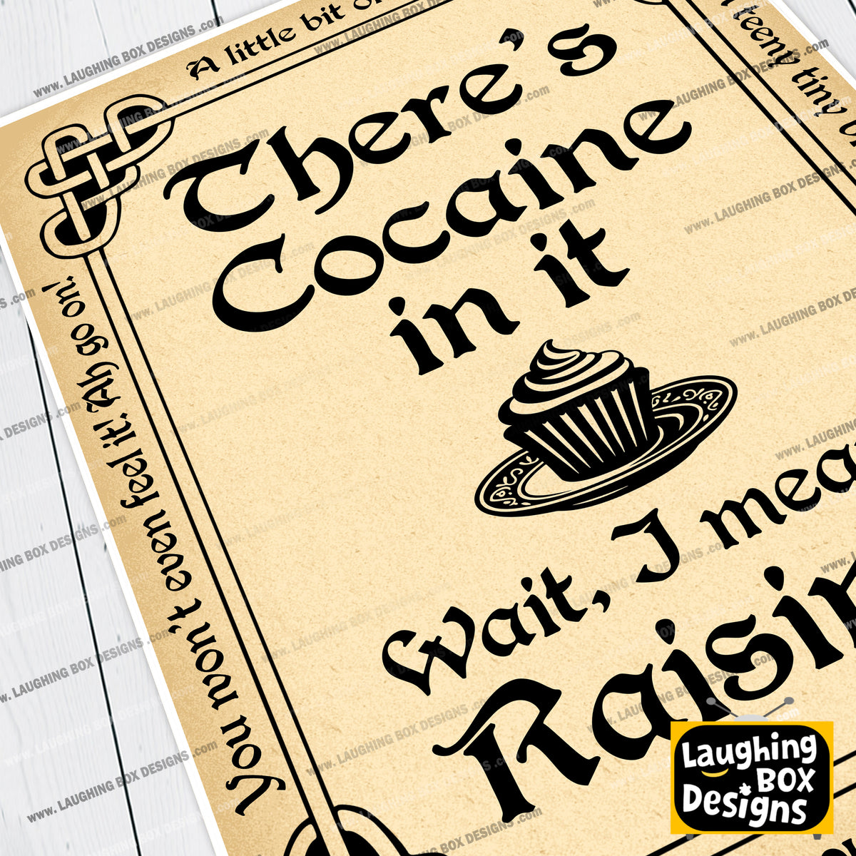 There's Cocaine in it ...wait, I Mean Raisins. Father Ted Print