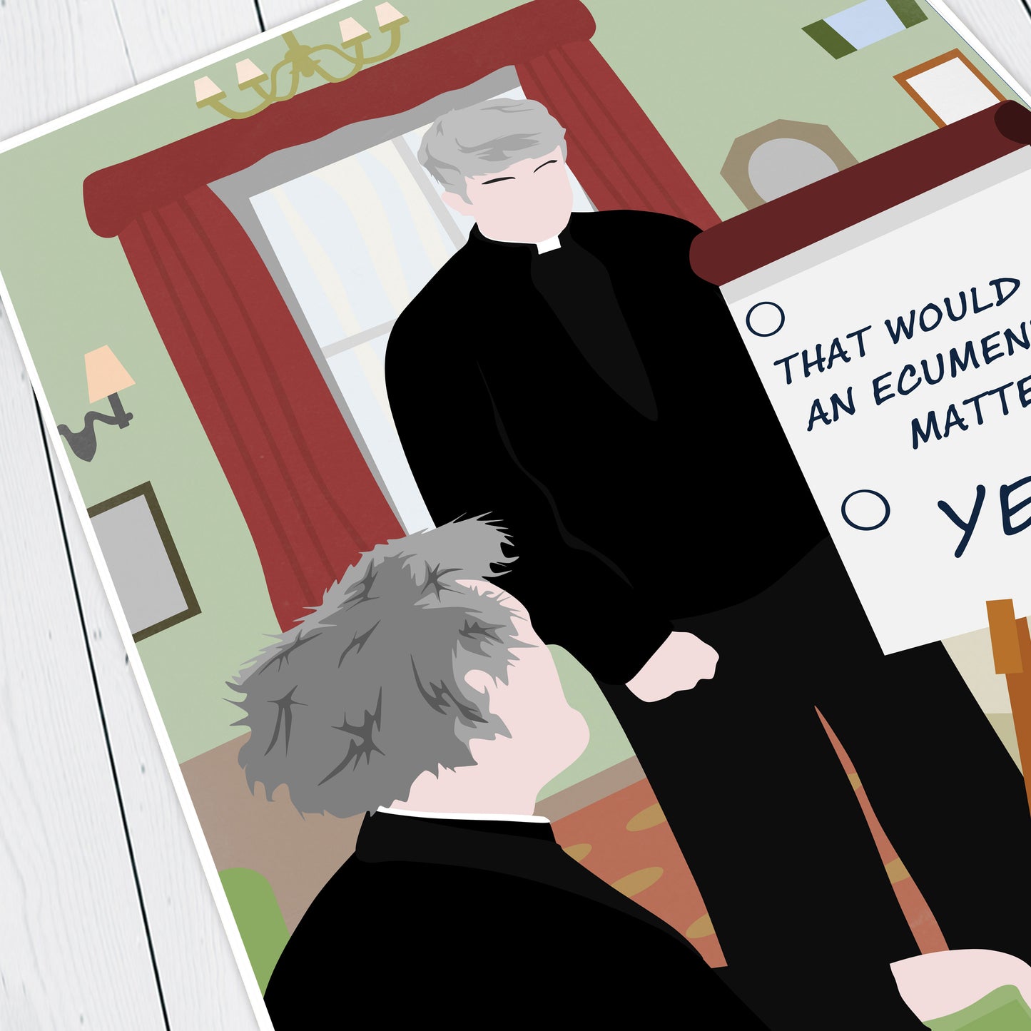 That Would Be An Ecumenical Matter / Full scene, Father Ted Print