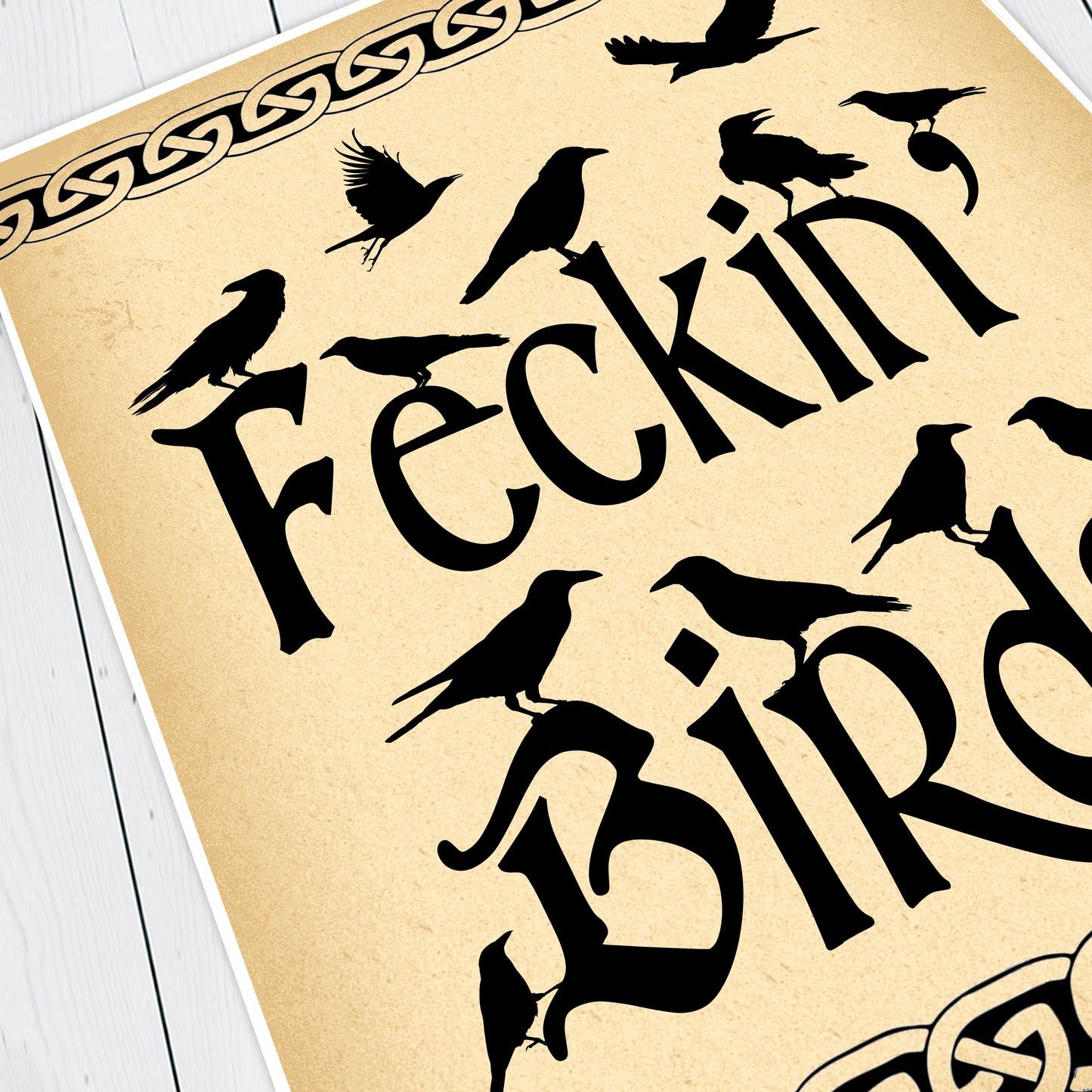 Feckin' Birds / Father Jack Quote, Father Ted Print