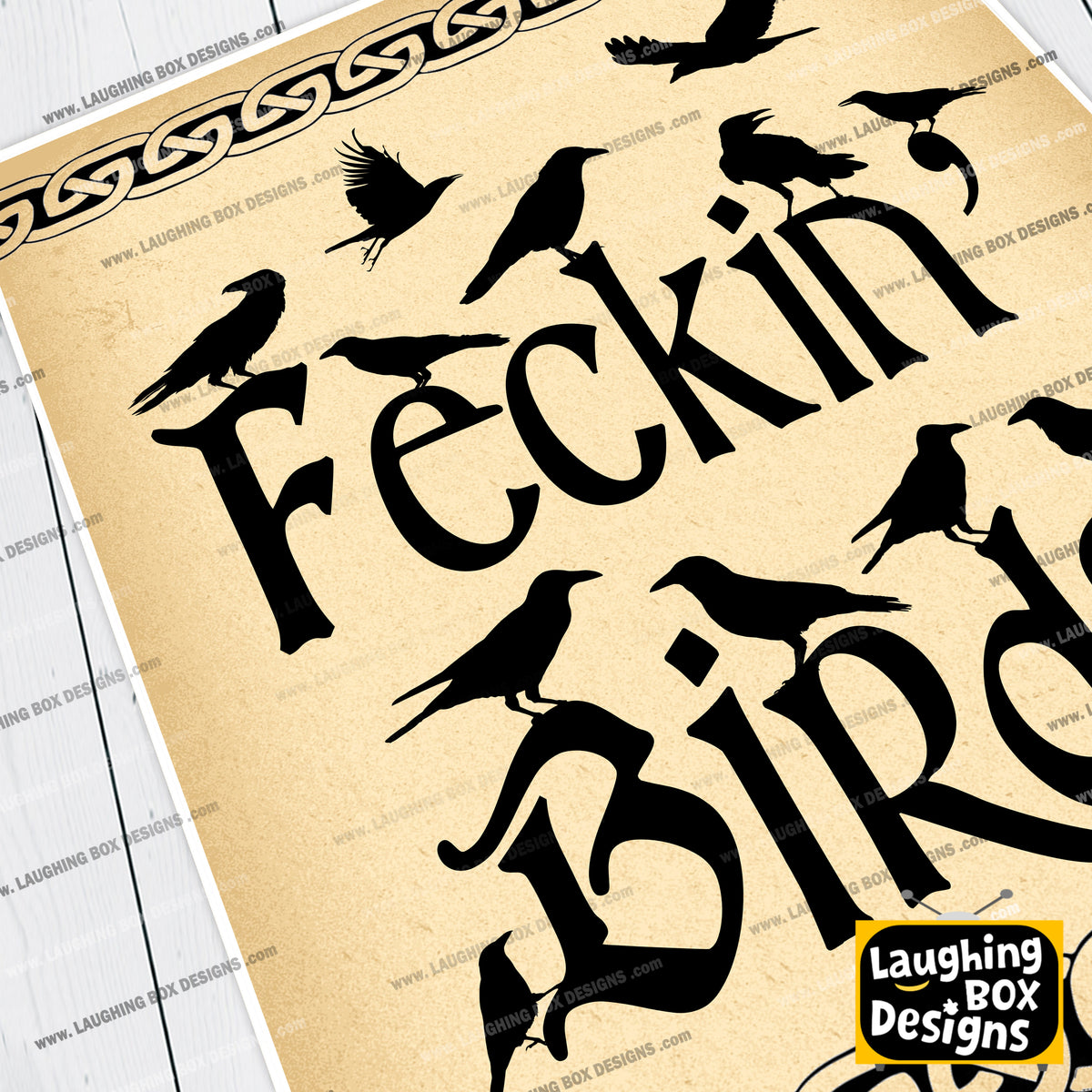 Feckin' Birds / Father Jack Quote, Father Ted Print