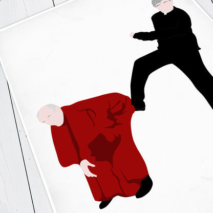 Kicking Bishop BrennanUp The Arse! Father Ted Print