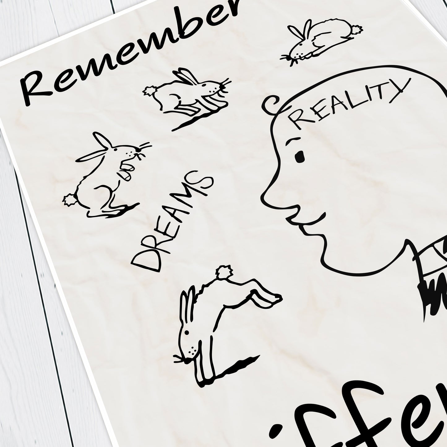 Dougal's Dreams and Reality Sketch, Remember the Diffrence, Father Ted Print