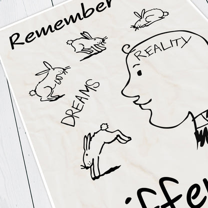 Dougal's Dreams and Reality Sketch, Remember the Diffrence, Father Ted Print