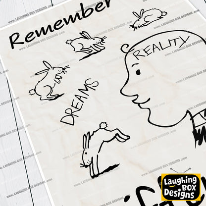 Dougal's Dreams and Reality Sketch, Remember the Diffrence, Father Ted Print