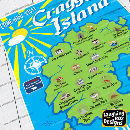 Visit Craggy Island / Small But Not Far Away, Father Ted Print