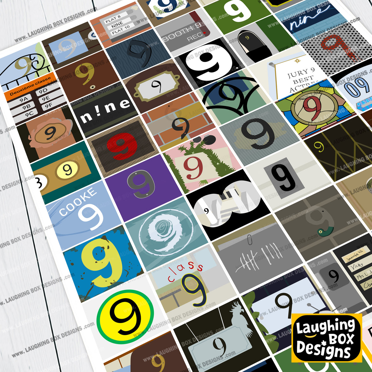 ALL THE NINE'S, Inside Number Nine Print
