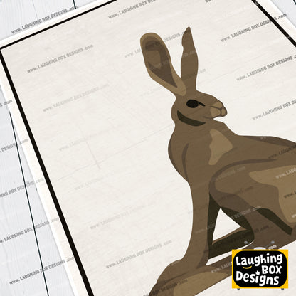 HARE STATUE, Inside Number Nine Print