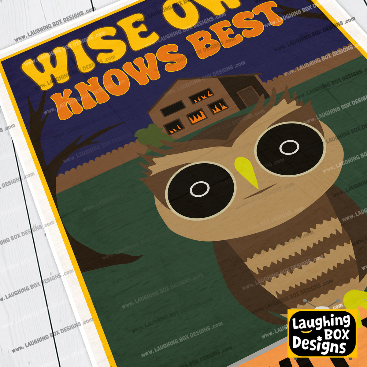 WISE OWL KNOWS BEST, Inside Number Nine Print