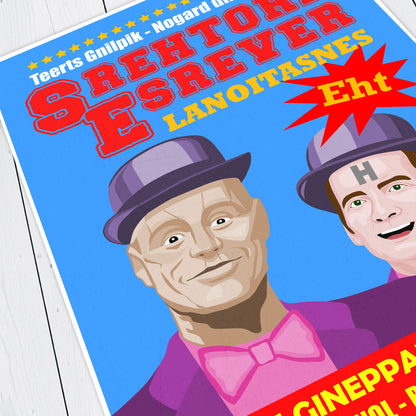 THE SENSATIONAL REVERSE BROTHERS, Tour Poster, Red Dwarf Print