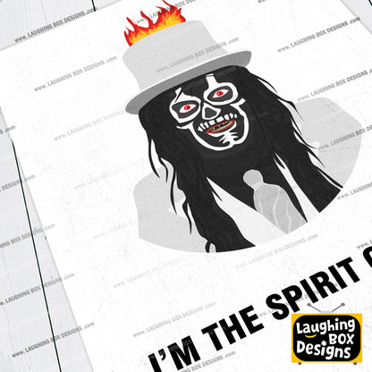 THE SPIRIT OF JAZZ , I'm The Spirit Of Jazz, Character Quotes, The Mighty Boosh Print (Copy)
