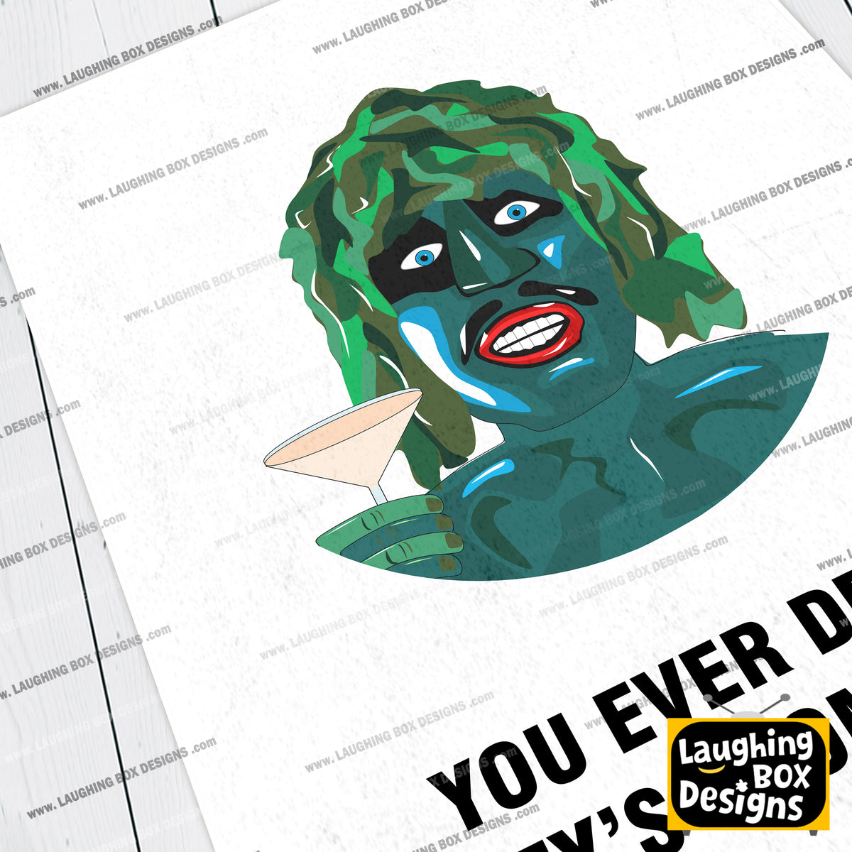 OLD GREGG, You Ever Drank Bailey's From A Shoe?, Character Quote, The Mighty Boosh Print