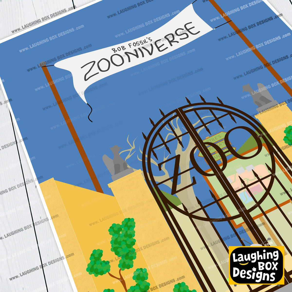 ZOONIVERSE, Series 1 Setting, The Mighty Boosh Print