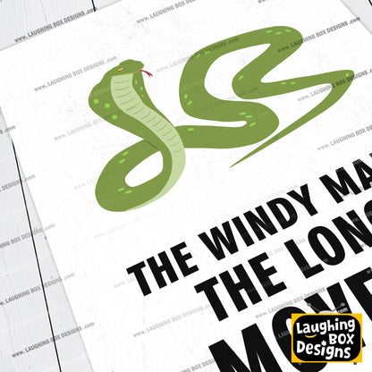 THE WINDY MAN! THE LONG LOVER!, Dixon Bainbridge Character Quotes, The Mighty Boosh Print