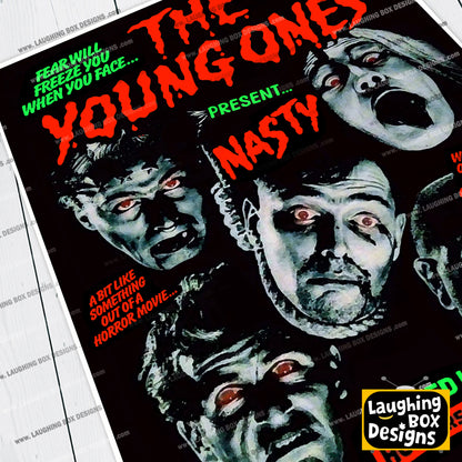 THE YOUNG ONES Presents NASTY, Horror Episode Poster, The Young Ones Print