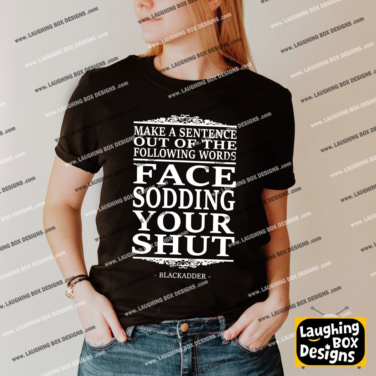 MAKE A SENTENCE - Blackadder T-Shirt