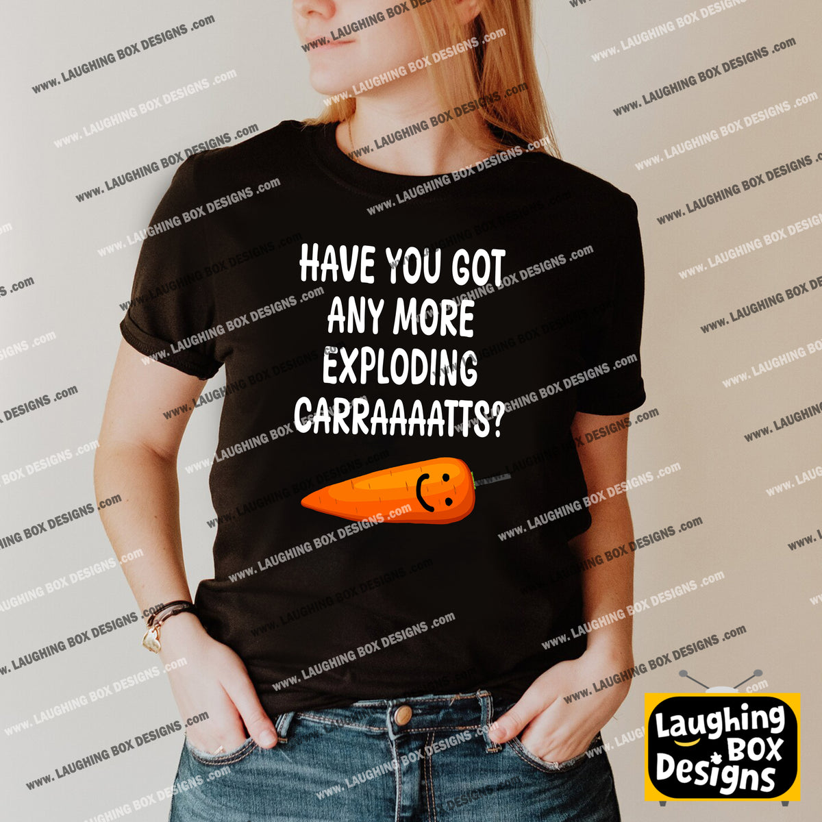 GOT ANY MORE EXPLODING CARRAAAATTS? - Bottom T-Shirt