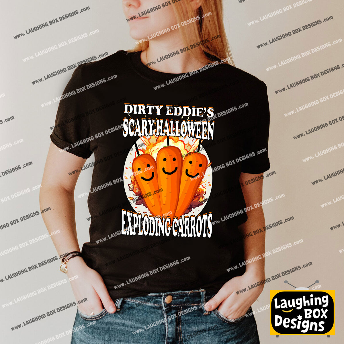 DIRTY EDDIE'S EXPLODING HALLOWEEN CARROTS - Bottom T-Shirt