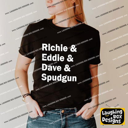 RICHIE & EDDIE & DAVE & SPUDGUN - Bottom T-Shirt