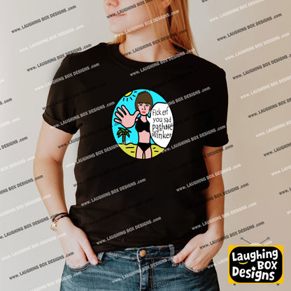 FICK ERF YOU SAD PATHTIC WINKER, Richie's Play Telescope - Bottom T-Shirt