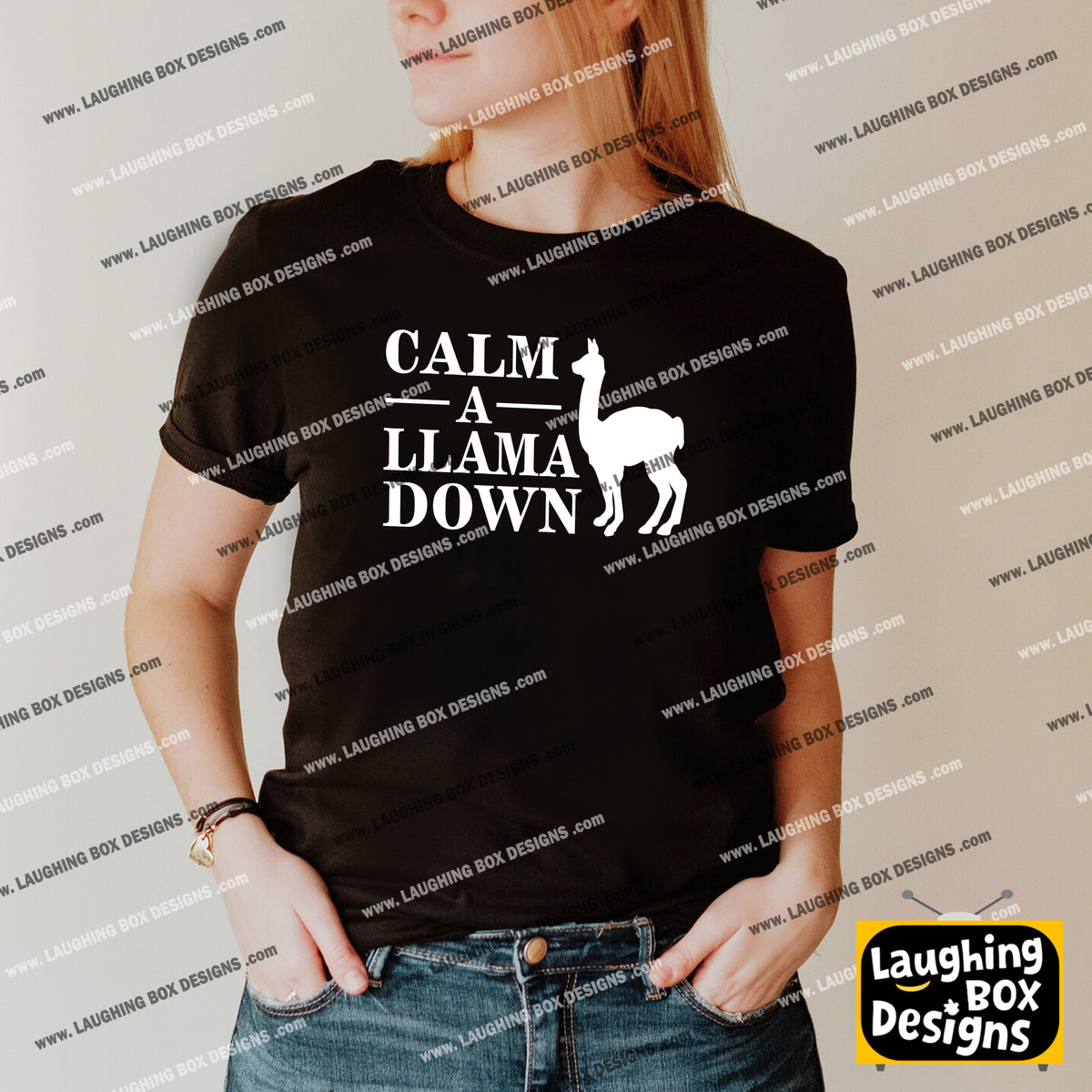 CALM A LLAMA DOWN Crimp - The Mighty Boosh T-Shirt