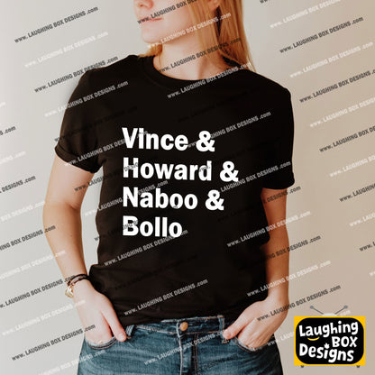 VINCE & HOWARD & NABOO & BOLLO - The Mighty Boosh T-Shirt