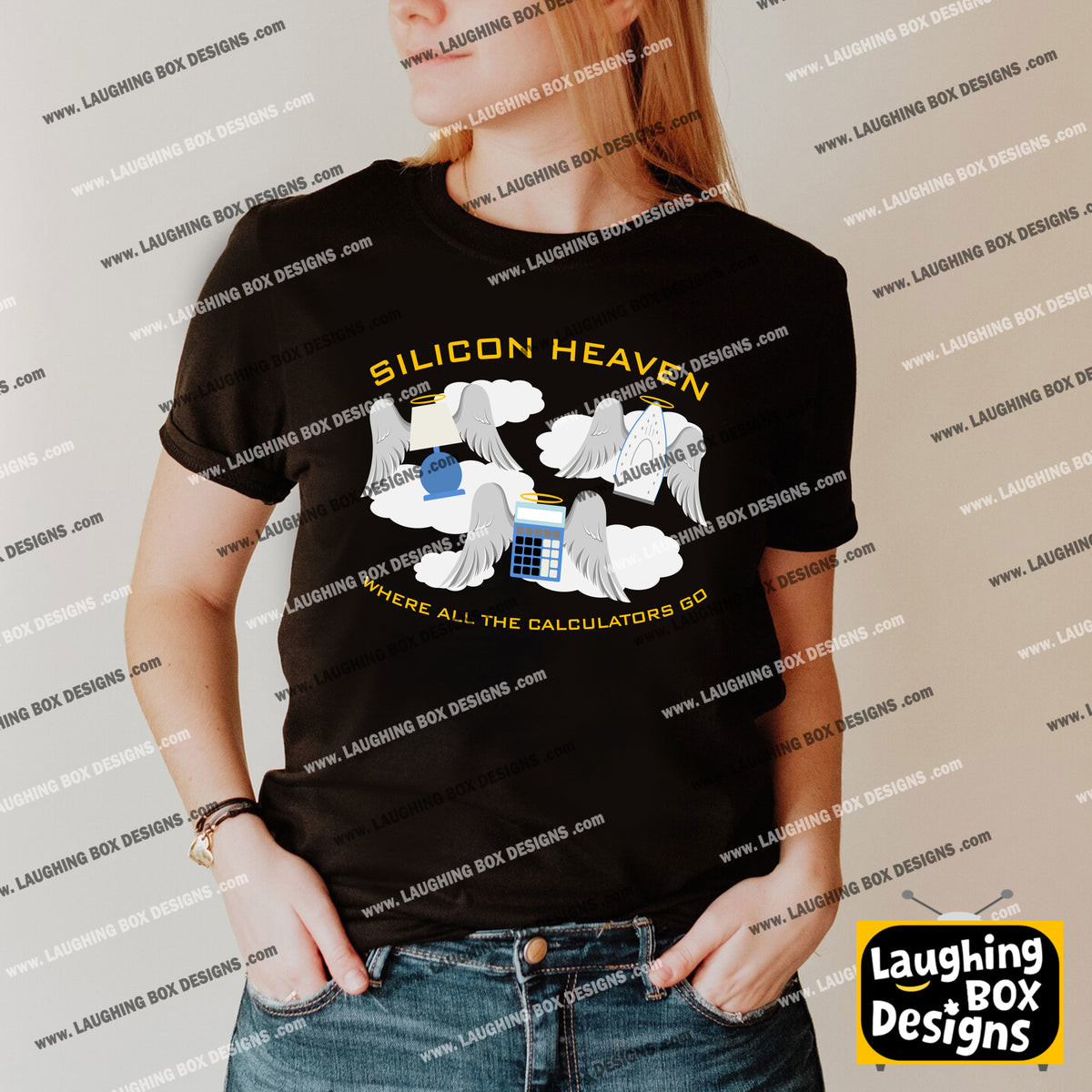 SILICON HEAVEN - WHERE ALL THE CALCULATORS GO - Red Dwarf T-Shirt