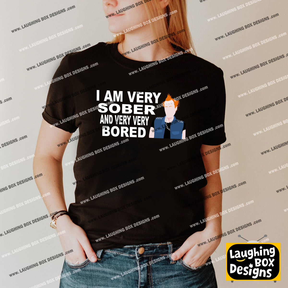 I AM VERY SOBER, And Very Very Bored / Vyvyan - The Young Ones T-Shirt