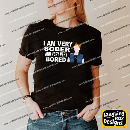 I AM VERY SOBER, And Very Very Bored / Vyvyan - The Young Ones T-Shirt
