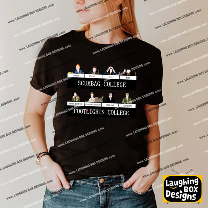 SCUMBAG COLLEGE / FOOTLIGHTS COLLEGE, University Challenge - The Young Ones T-Shirt