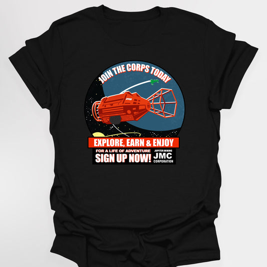 JOIN THE CORPS, JMC RECRUITMENT - Red Dwarf T-Shirt
