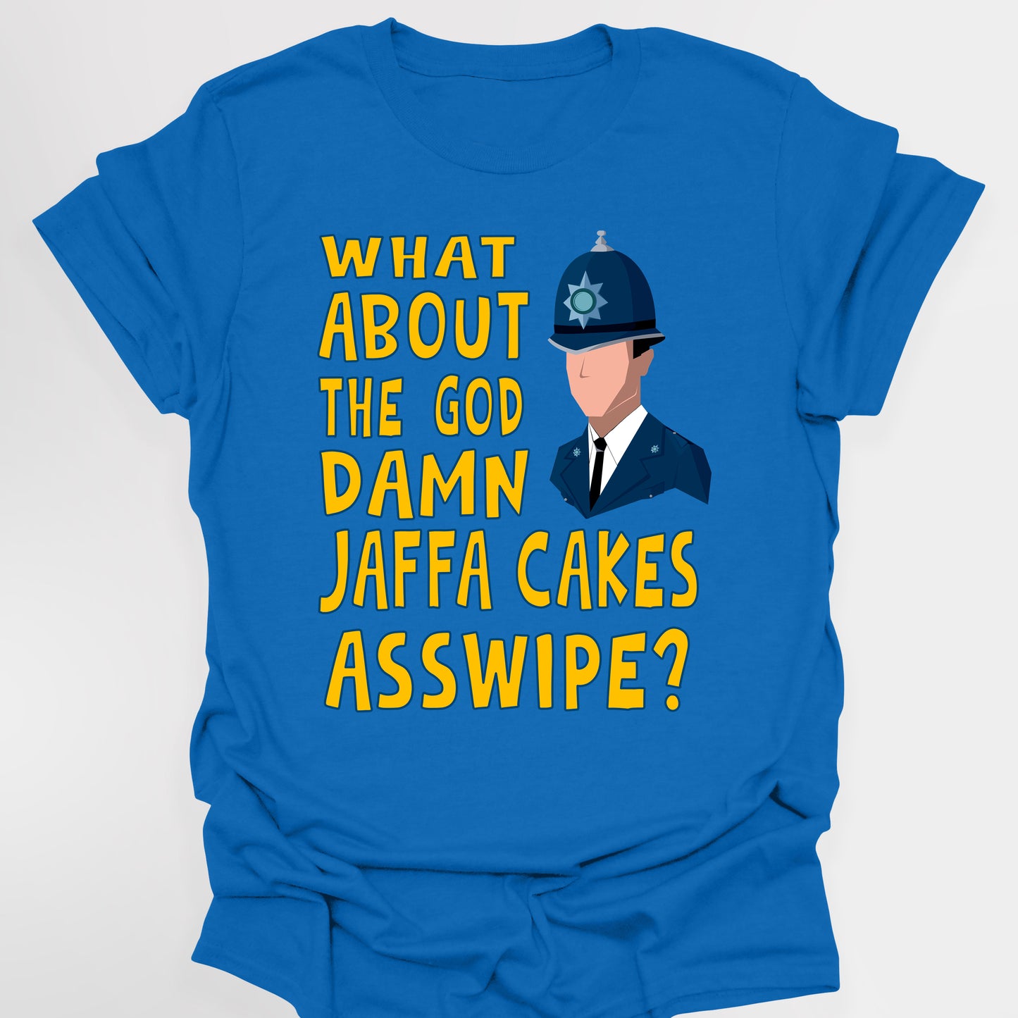 WHAT ABOUT THE GOD DAMN JAFFA CAKES ASSWIPE? - Bottom T-Shirt