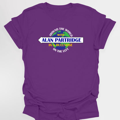 Around The World With Alan Partridge, In A Bullnose, On The Left - Alan Partridge T-Shirt