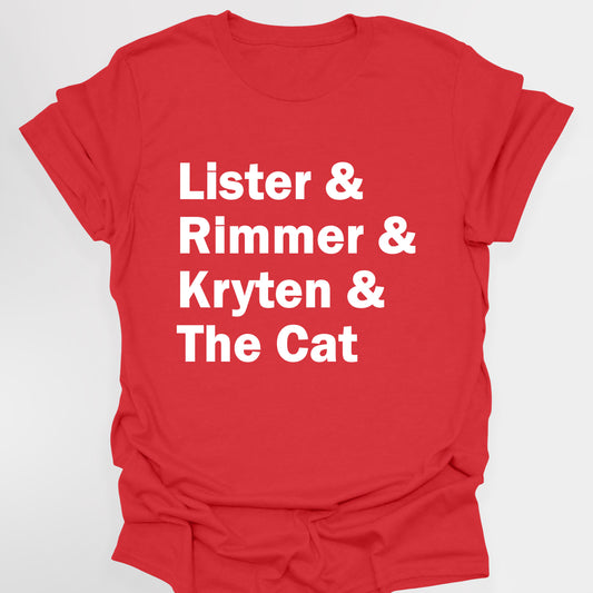 LISTER, RIMMER, KRYTEN & THE CAT - Red Dwarf T-Shirt