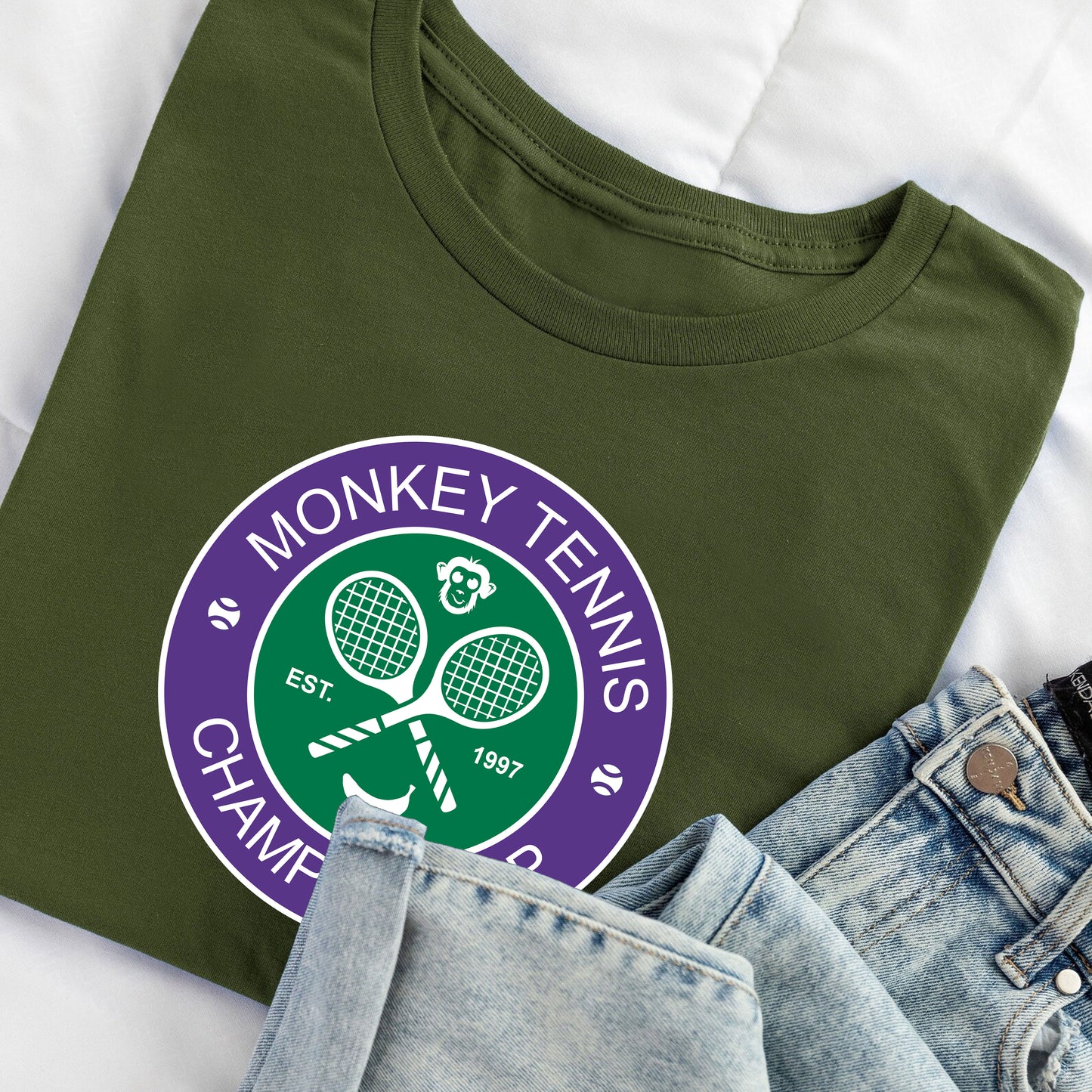 Monkey Tennis Championships - Alan Partridge T-Shirt