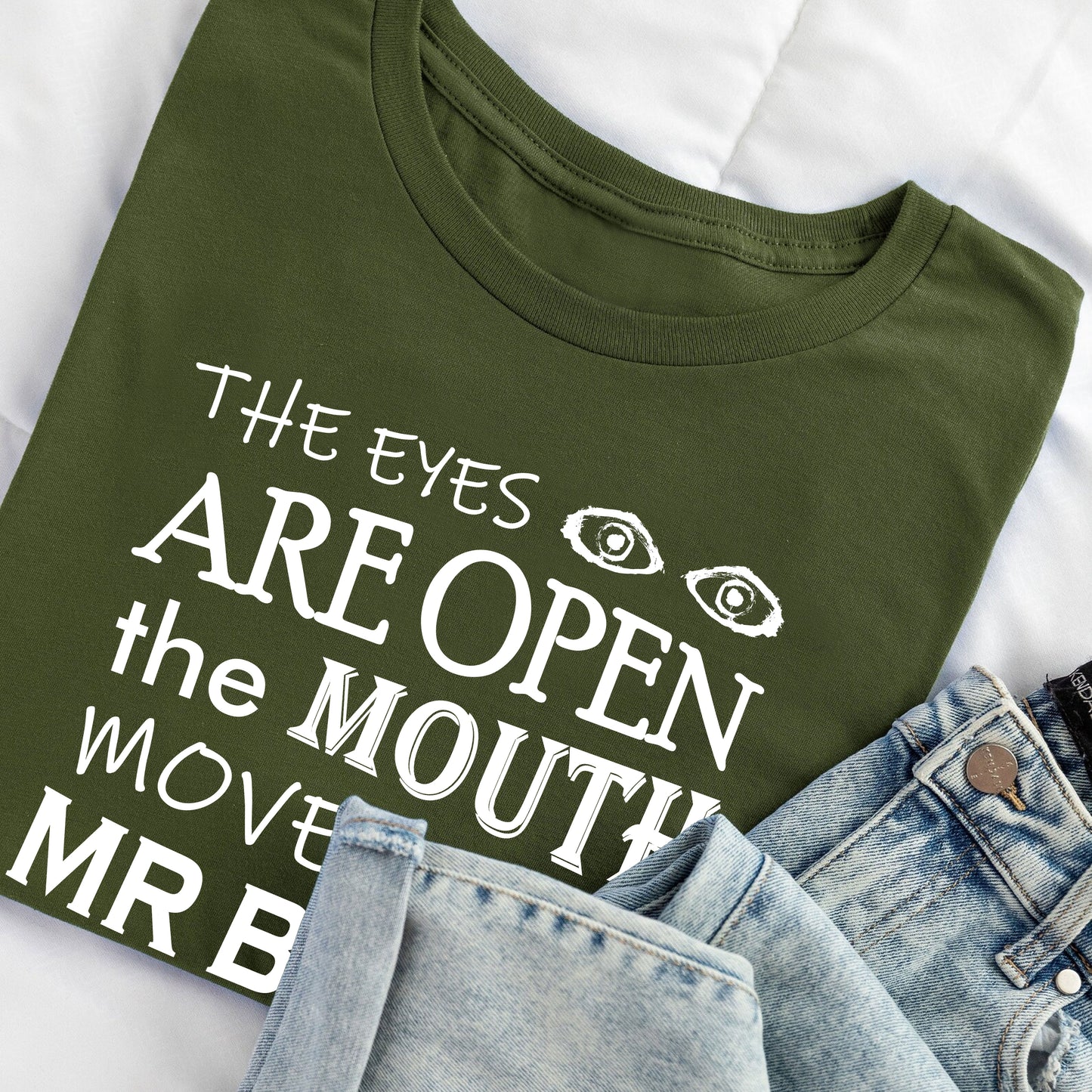 EYES ARE OPEN, MOUTH MOVES, BUT MR BRAIN HAS DEPARTED - Blackadder T-Shirt