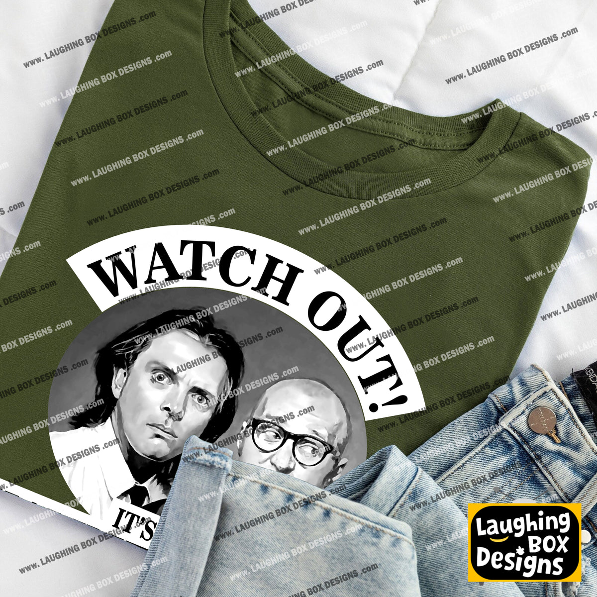 WATCH OUT! IT'S THE HAMMERSMITH HARD MEN! - Bottom T-Shirt
