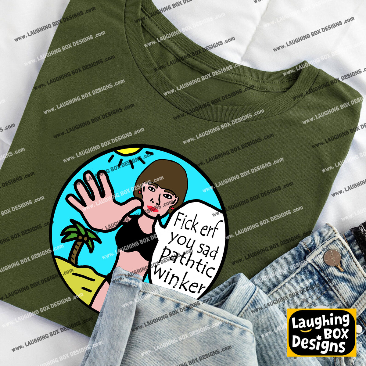FICK ERF YOU SAD PATHTIC WINKER, Richie's Play Telescope - Bottom T-Shirt