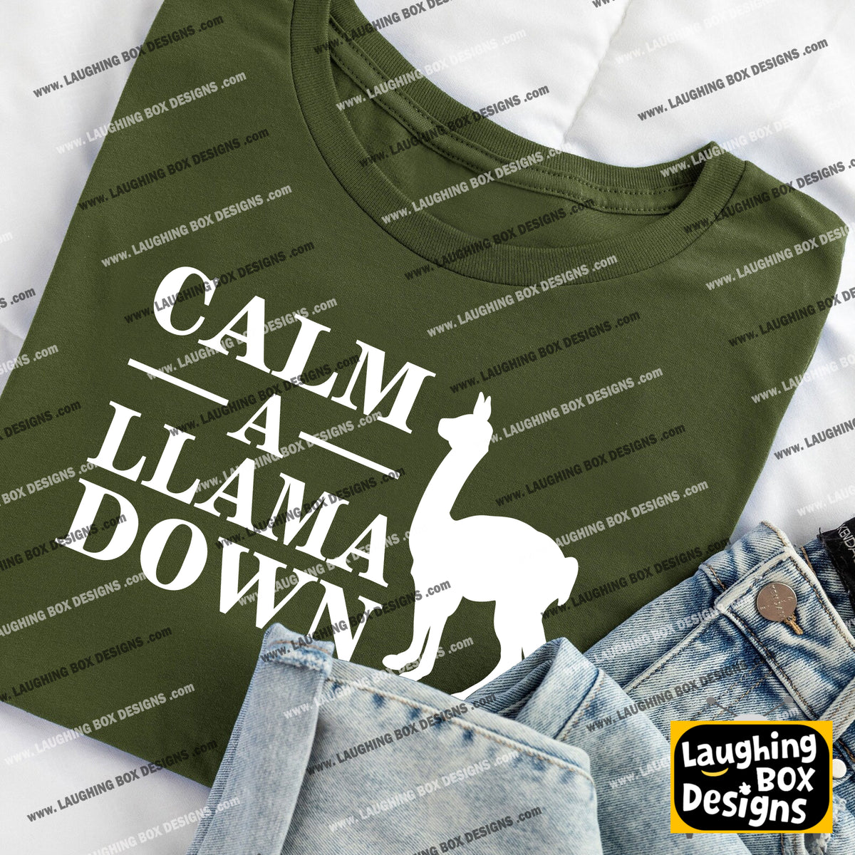 CALM A LLAMA DOWN Crimp - The Mighty Boosh T-Shirt